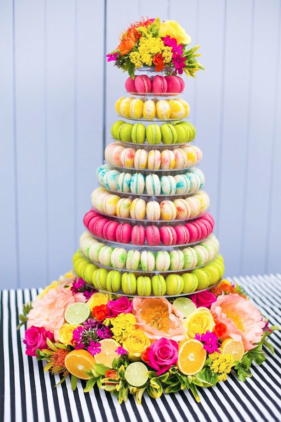 Colourful Cocktails & Macarons