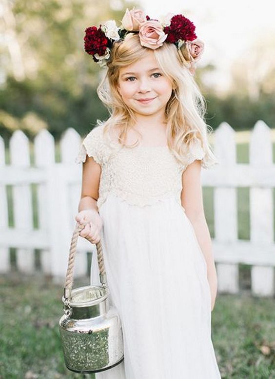 Flower girl dresses and hairstyles 3