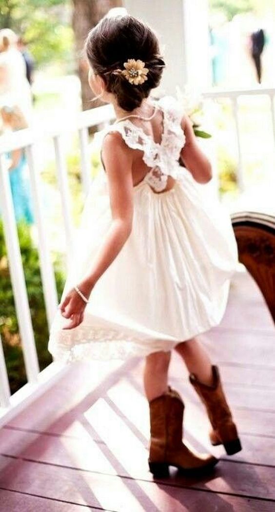 Flower girl dresses and hairstyles 5