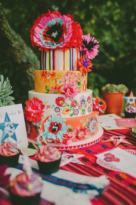 Mexican Styled Wedding Cake