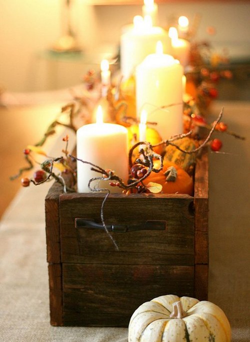 Rustic Centerpiece for a fall wedding