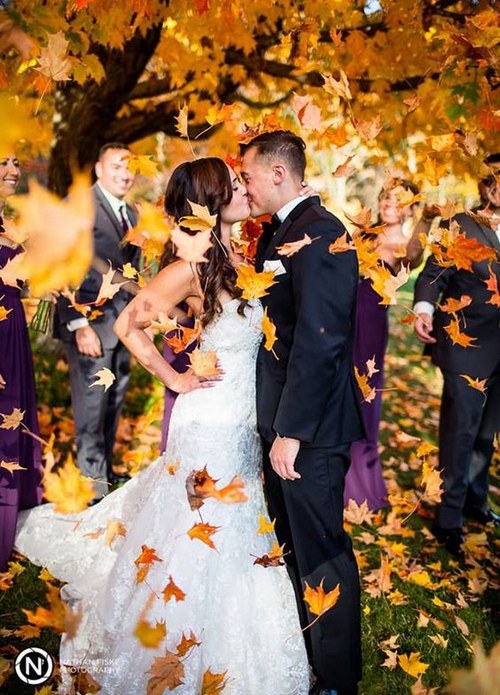 fall wedding photo ideas