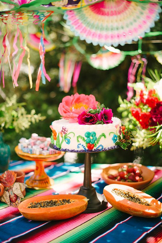 mexican party wedding cake