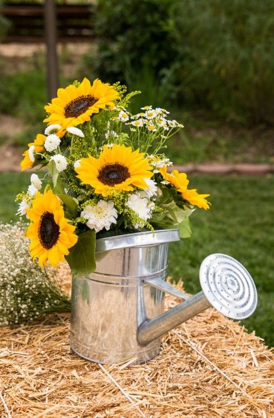 Sunflower wedding decor ideas