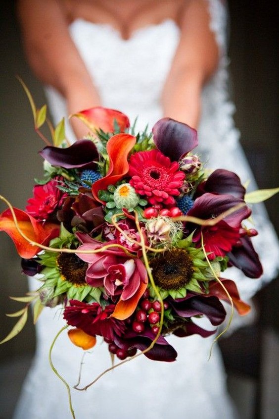 Unique Fall Wedding Bouquet