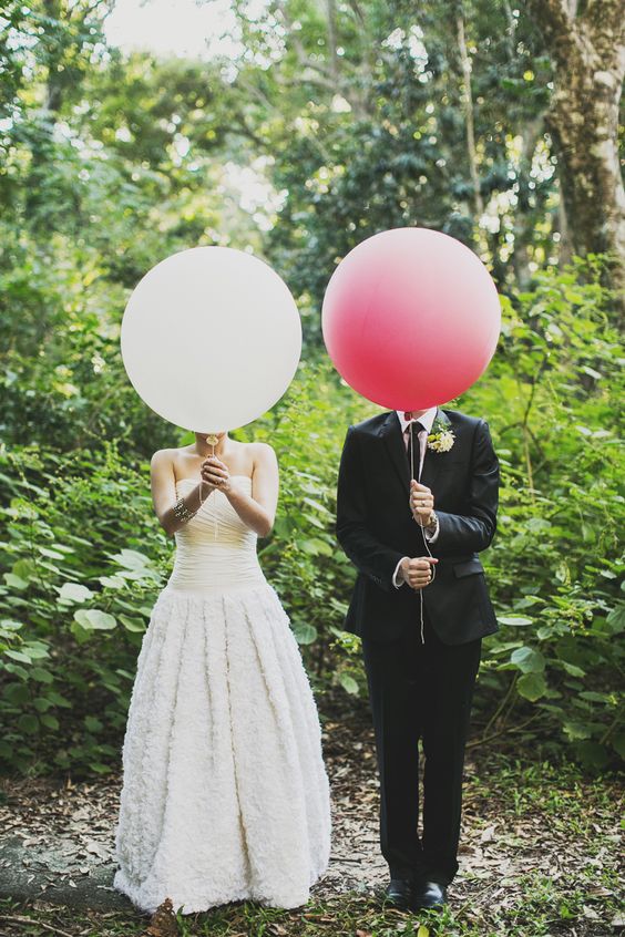 balloons wedding photo ideas