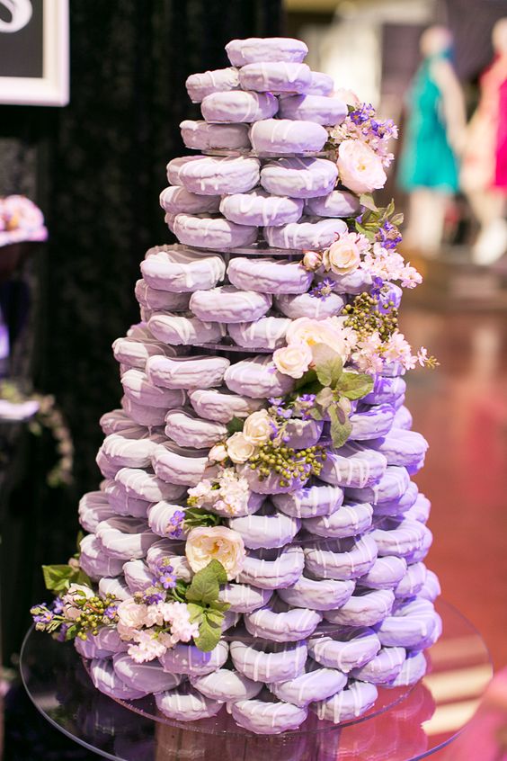 lavender wedding donuts