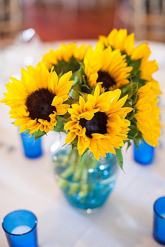 sunflower wedding decor ideas allison maxwell photography