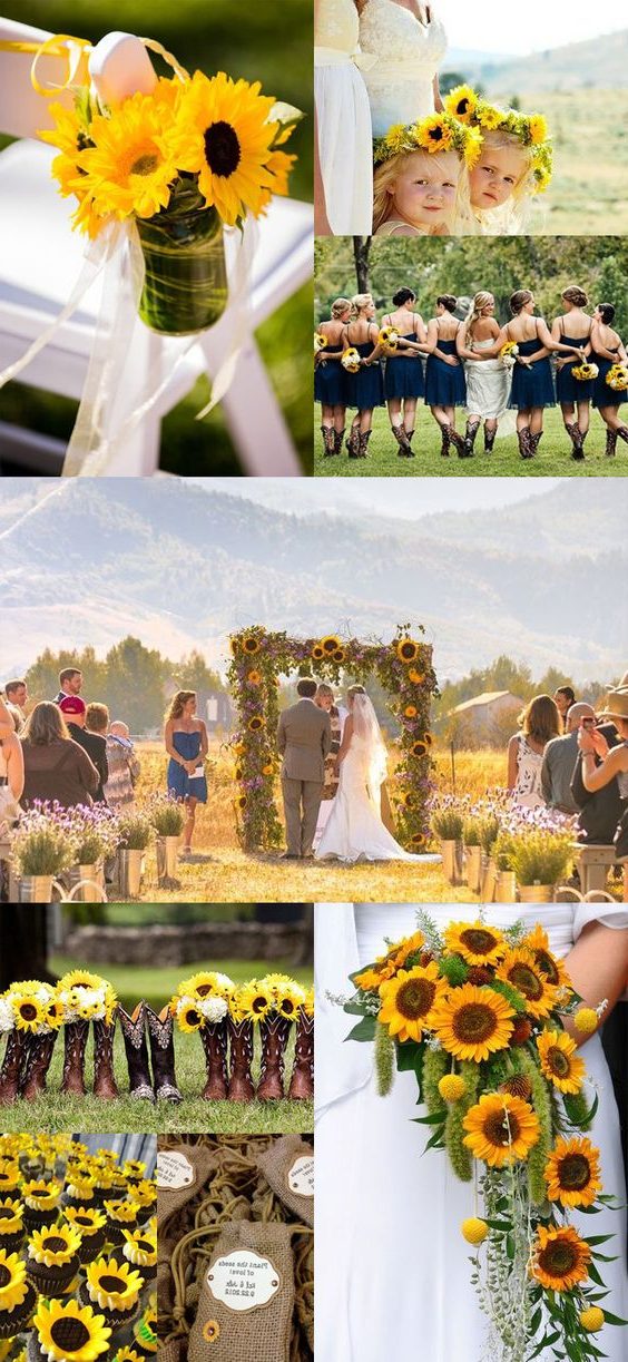 Bold Country Sunflower Wedding ideas ...