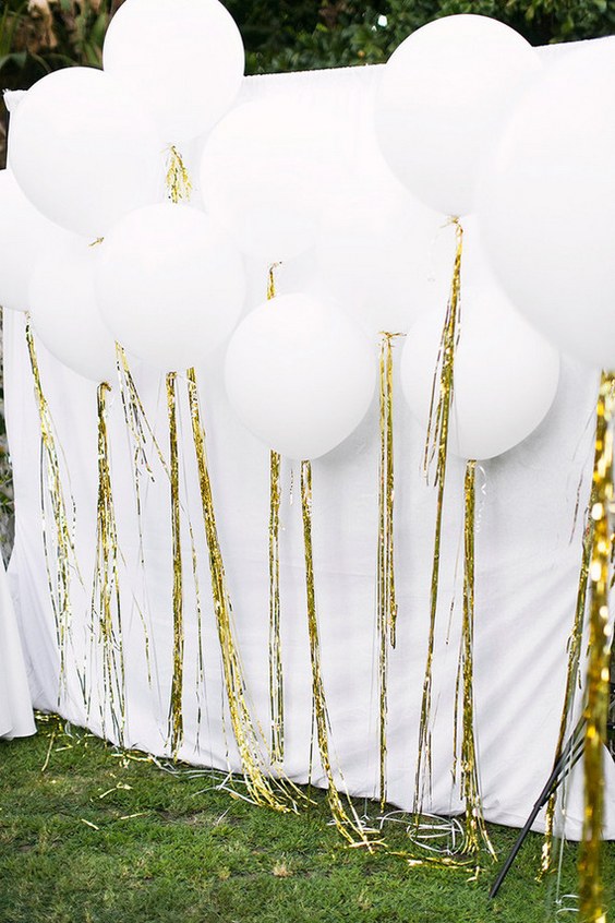 white balloon wedding photobooth