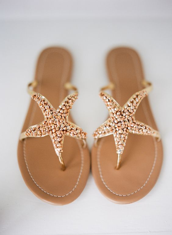 Beachy starfish sandals
