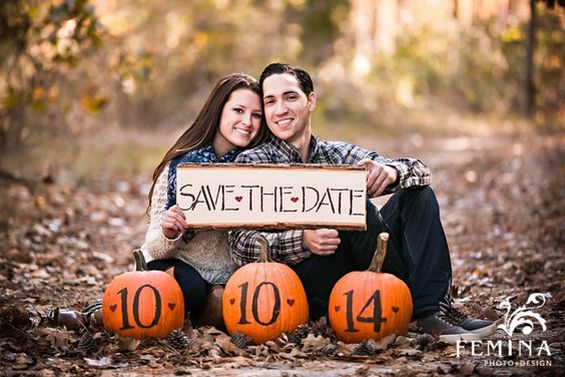 Fall Engagement Photo &  Save The Date Ideas 44