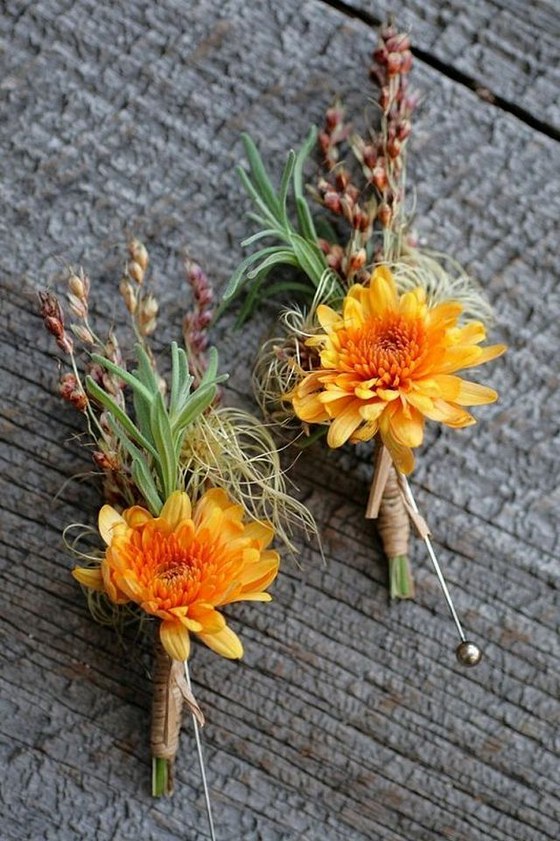 Fall Wedding Boutonnieres for Every Groom 4