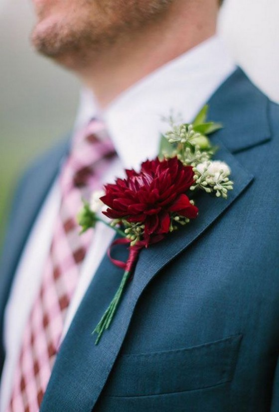 Fall Wedding Boutonnieres for Every Groom 9