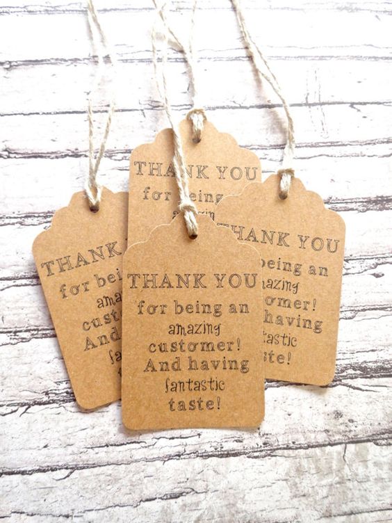 Kraft Paper Thank You Gift Tags