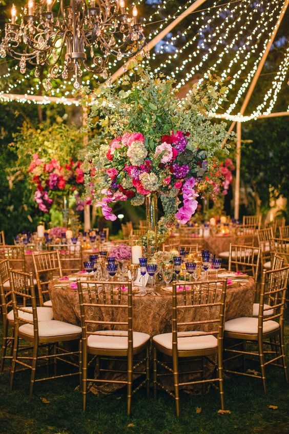65 Breathtaking String Bistro Lighting Wedding Ideas You