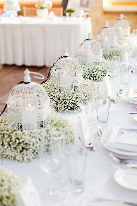 60 Simple &amp; Elegant All White Wedding Color Ideas – Hi Miss Puff