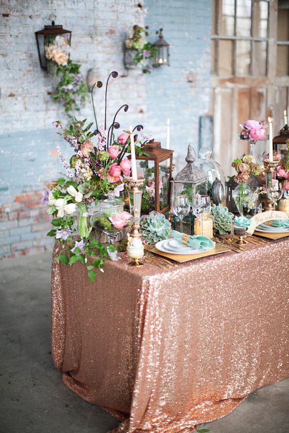 40 Rose Gold Metallic Wedding Color Ideas – Page 2 – Hi Miss Puff