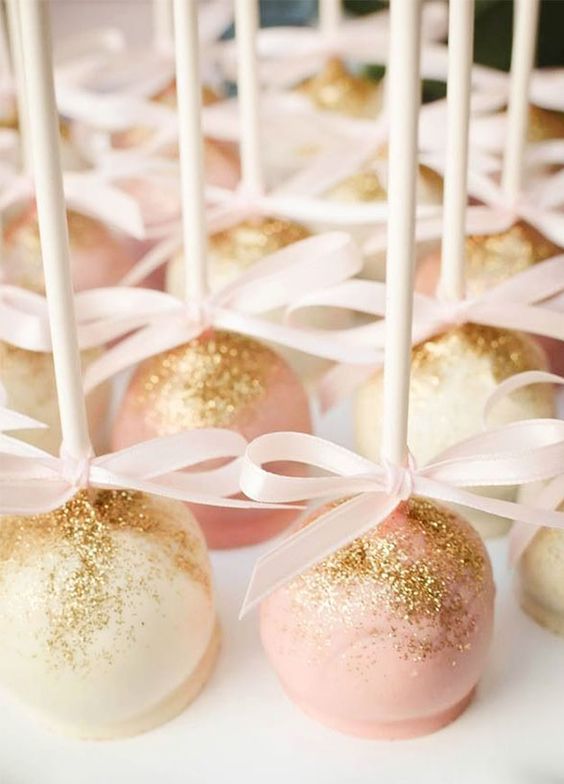 sparkling cake pops make for the picture perfect bite