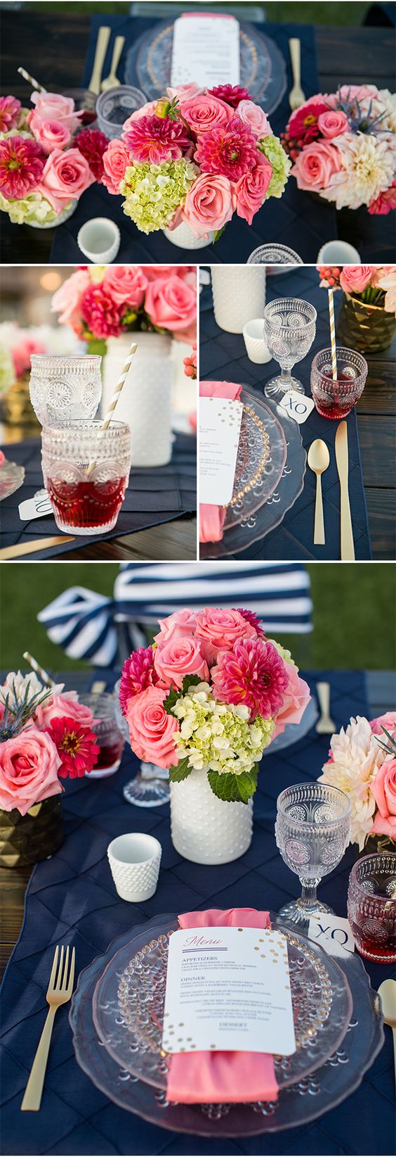 30 Blush, Navy and Gold Wedding Color Palette Ideas Page