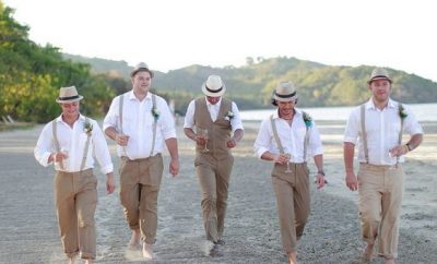 beach wedding guys attire