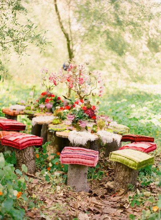 Rustic Outdoor Picnic Wedding Ideas 37