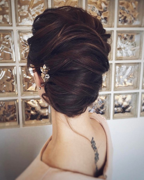Tonya Pushkareva Long Wedding Hairstyle for Bridal 100 via tonyastylist