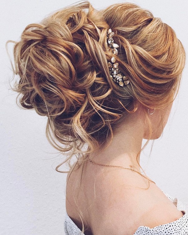 Tonya Pushkareva Long Wedding Hairstyle for Bridal 102 via tonyastylist