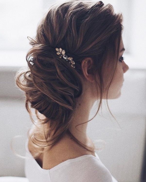 Tonya Pushkareva Long Wedding Hairstyle for Bridal via tonyastylist