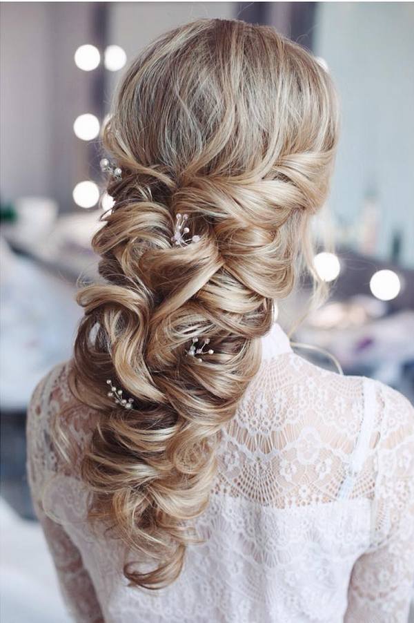 Tonya Pushkareva Long Wedding Hairstyle for Bridal 12 via tonyastylist