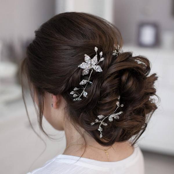 Tonya Pushkareva Long Wedding Hairstyle for Bridal 14 via tonyastylist