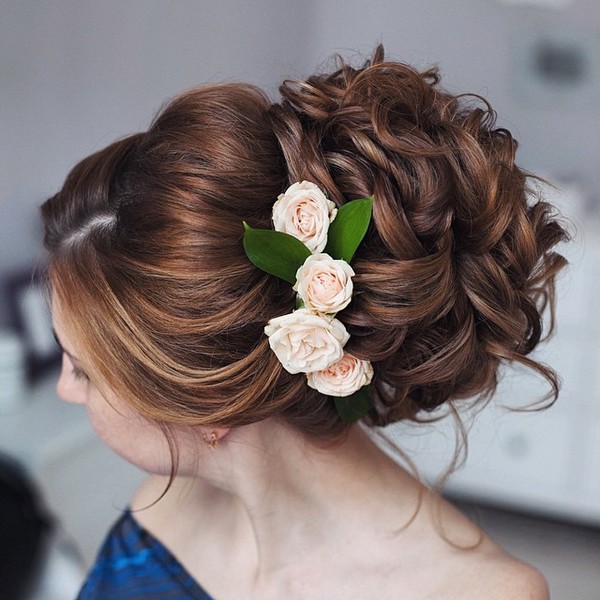 Tonya Pushkareva Long Wedding Hairstyle for Bridal 2 via tonyastylist