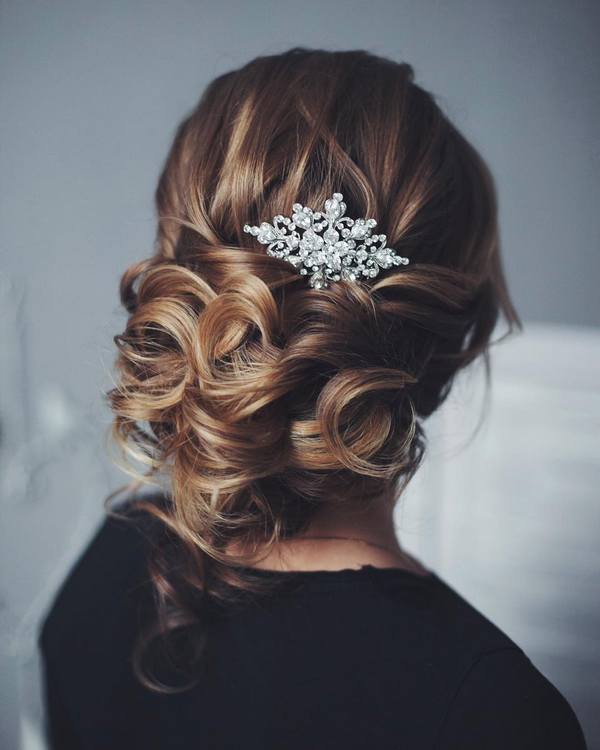 Tonya Pushkareva Long Wedding Hairstyle for Bridal 42 via tonyastylist