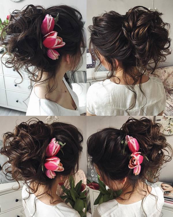 Tonya Pushkareva Long Wedding Hairstyle for Bridal 61 via tonyastylist