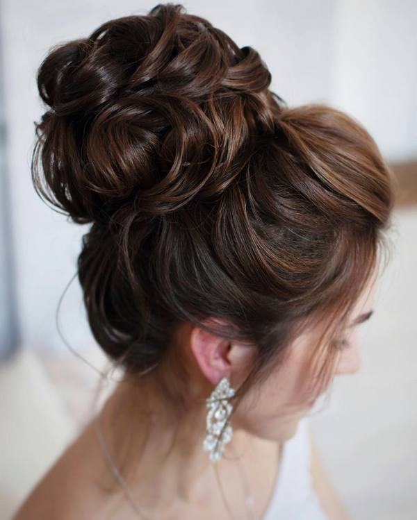 Tonya Pushkareva Long Wedding Hairstyle for Bridal 66 via tonyastylist