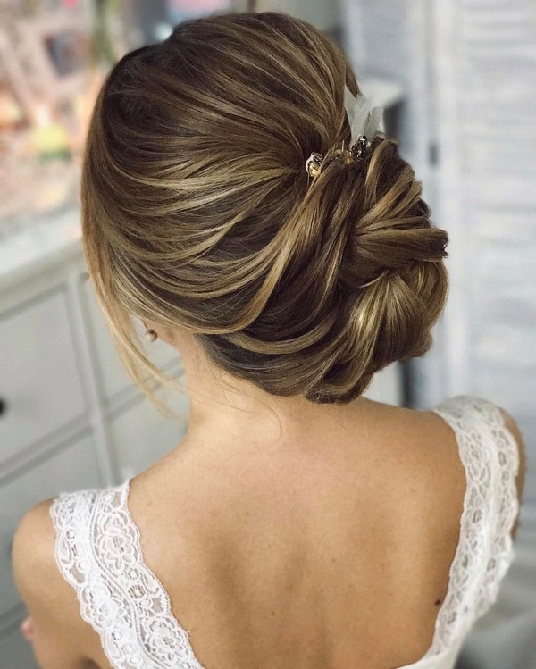 Tonya Pushkareva Long Wedding Hairstyle for Bridal 85 via tonyastylist