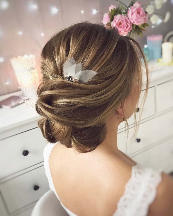 Tonya Pushkareva Long Wedding Hairstyle for Bridal 93 via tonyastylist