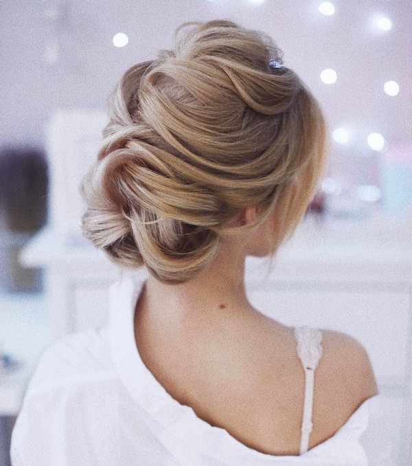 Tonya Pushkareva Long Wedding Hairstyle for Bridal 97 via tonyastylist