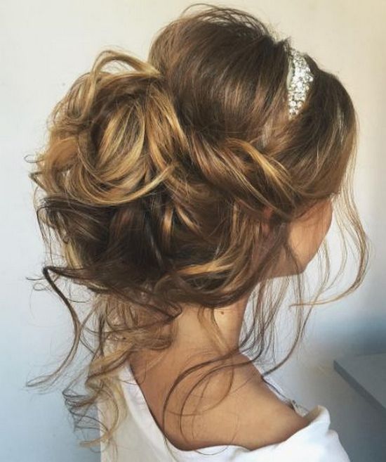 Tonya Pushkareva Long Wedding Hairstyle for Bridal via tonyastylist 10
