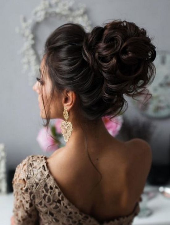 Tonya Pushkareva Long Wedding Hairstyle for Bridal via tonyastylist 16