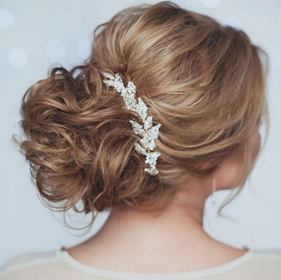 Tonya Pushkareva Long Wedding Hairstyle for Bridal via tonyastylist 22