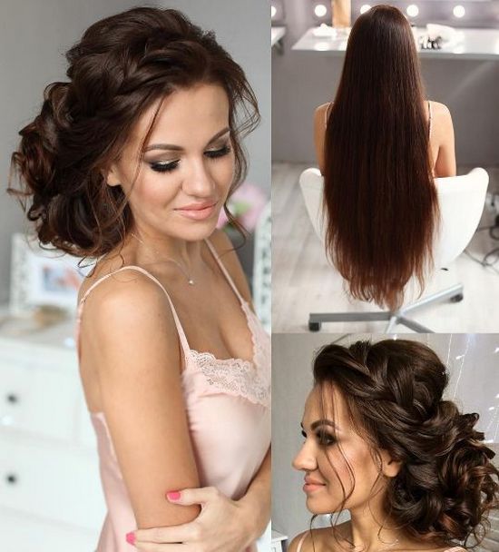 Tonya Pushkareva Long Wedding Hairstyle for Bridal via tonyastylist 6