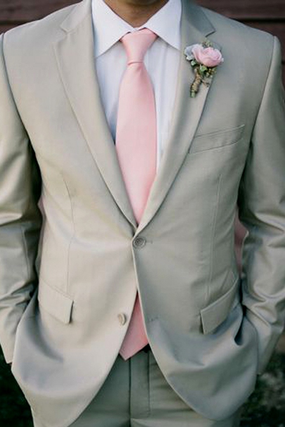Gray or Beige Groom Suits 2