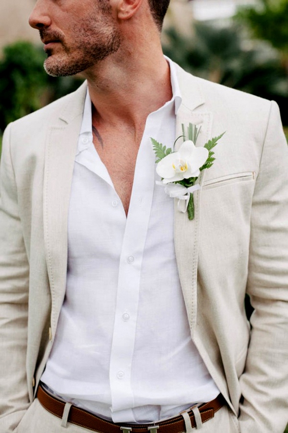 Ivory White Groom Suits 2