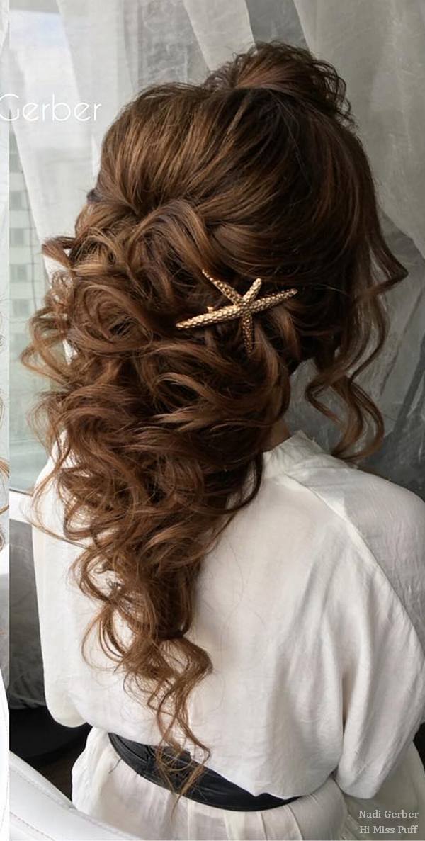 Long Wedding Hairstyles and Bridal Updos from Nadi Gerber 11