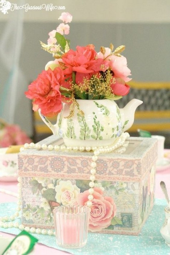 Tea Party Bridal Shower Ideas for an elegant and beautiful tea party themed bridal shower