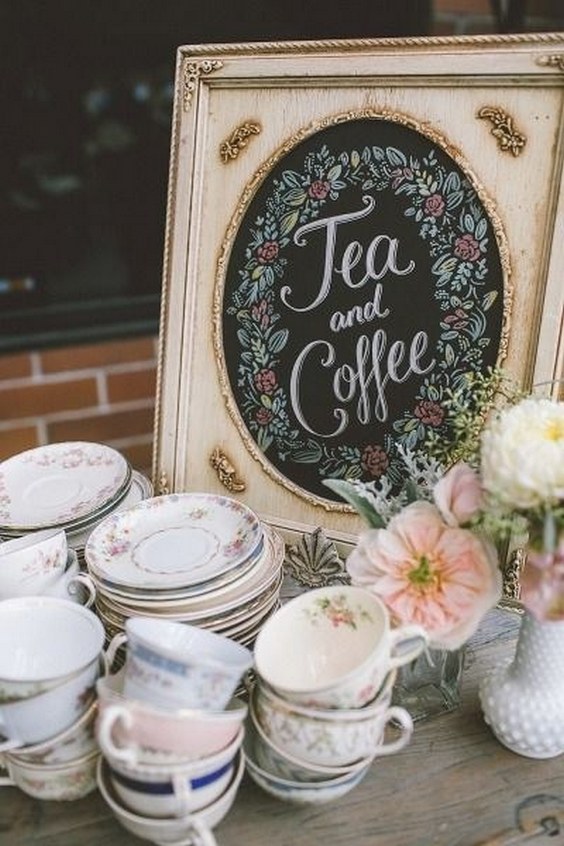 Tea and coffee sign