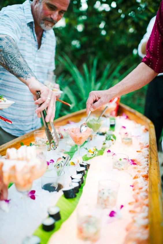 Wedding Sushi Bar And Station Ideas 15