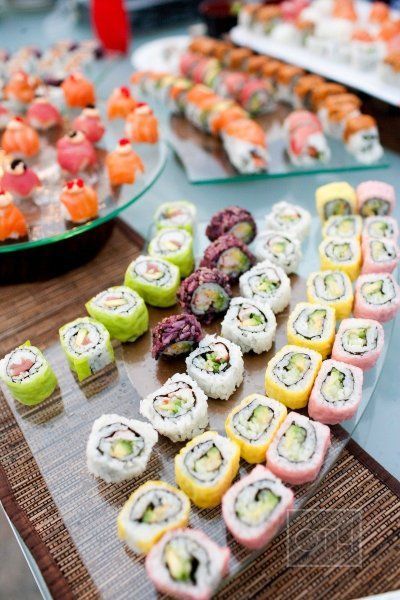 Wedding Sushi Bar And Station Ideas 17