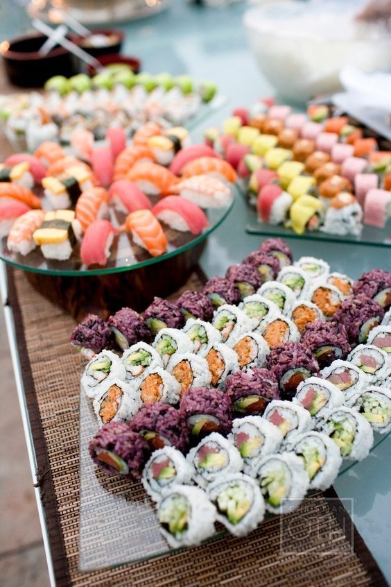 Wedding Sushi Bar And Station Ideas 5